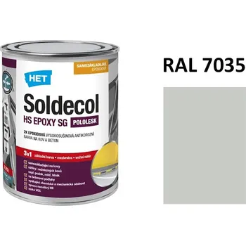 univerzální barva Soldecol HS Epoxy SG | RAL 7035 světle šedá 0,75 L