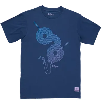 ZILDJIAN 400th Anniversary T-shirt (XL) Blue