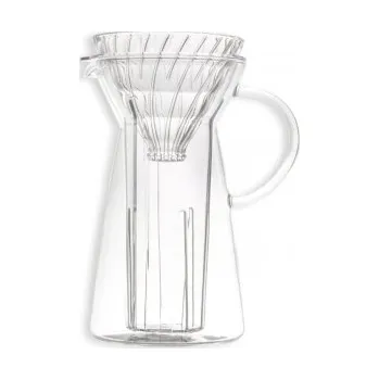 Příprava kávy Hario V60 Glass Iced Coffee Maker - kávovar na ledovou kávu