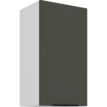 Kuchyňská skříňka 40 G-72 1F, Horní kuchyňská skříňka Aria grafit​​/bílá