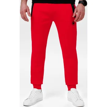 Tepláky PitBull West Coast DOGWOOD TRACK - červené - PWCT_PTDOGWOOD_RED Velikosti: XL