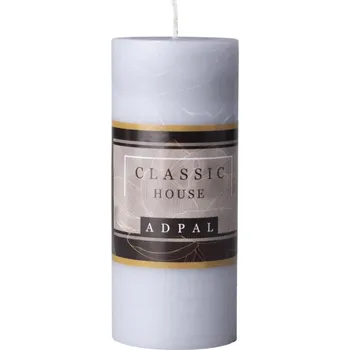 Svíčka Válec Rustic 70x160mm Classic House, šedá vonná svíčka 505 gram