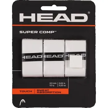 HEAD Multipack 4 ks Super Comp overgrip omotávka tl. 05 mm bílá