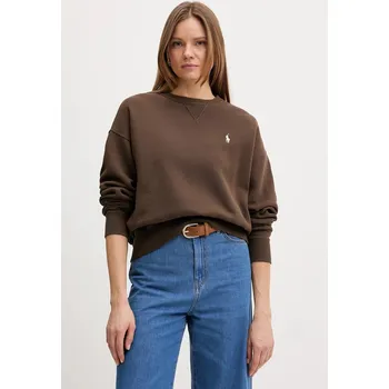 Dámská mikina Mikina Polo Ralph Lauren 211A98189 hnědá 88X, vel. M