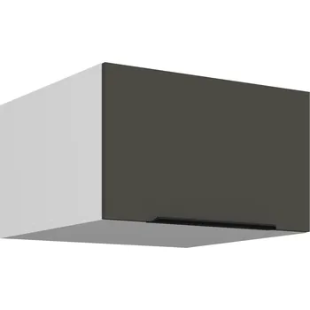 Kuchyňská skříňka 60 NAGU-36 1F, Horní kuchyňská skříňka o hloubce 57 cm, Aria grafit​​/bílá