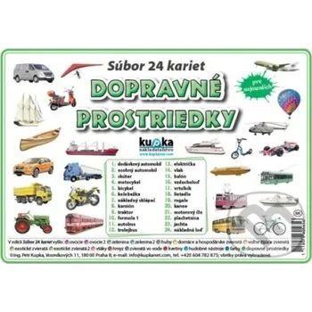 Encyklopedie Súbor 24 kariet - Dopravné prostriedky - Petr Kupka Kupka
