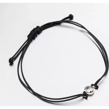 Náramek Náramek žluté zlato 585 šňůrkový s přívěskem LT14-014-ZL-FIA délka 17 cm