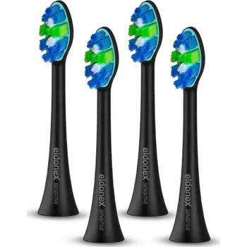 Elektrický zubní kartáček ELDONEX ETB-0002-BK- SADA 4x Náhradní hlavice SENSITIVE pro kartáček SonicPro č.