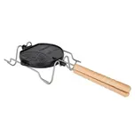 Vaflovač Petromax / dřevo/nerezová ocel/litina / černá/stříbrná/hnědá