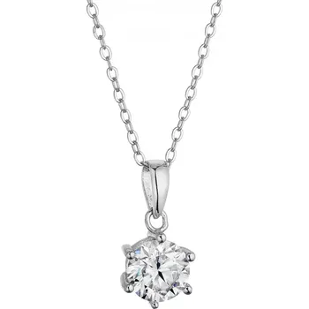 Oblečení a móda Stříbrný náhrdelník MIA 12M00003 moissanite