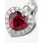 Dámský přívěsek žluté zlato 585 s rubín a zirkony 53GZ-1810-BČB