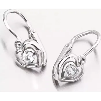 Náušnice Dětské náušničky bílé zlato 585 zirkon 52DN-2752BB