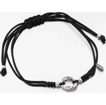 Náramek Náramek stříbro 925 provázkový BST-14755 délka 19 cm