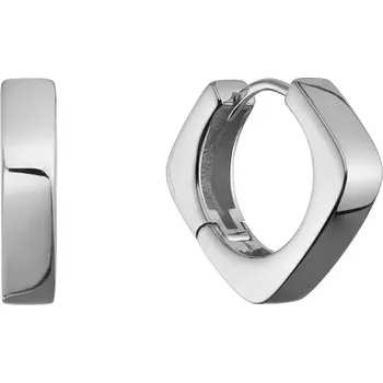 Oblečení a móda Stříbrné náušnice čtvercové kruhy 61103