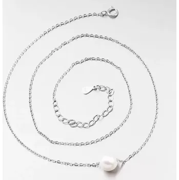 Náhrdelník Dámský náhrdelník stříbro 925 perla SST-151470/47P délka 45 cm