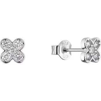 Oblečení a móda Stříbrné náušnice malé čtyřlístky 11762.1