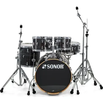 Bicí sada SONOR AQ1 Studio Woodgrain Black + Hardware
