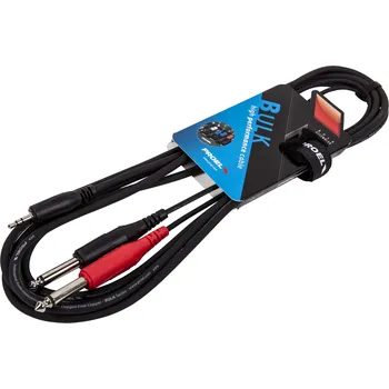 PROEL BULK505LU3 mini jack stereo, 2x jack mono 3m