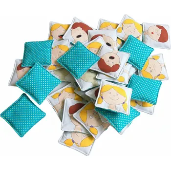 Pexeso MyMoo | Textilní pexeso - Emoce, 16 párů