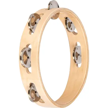 Perkuse NINO 943 Single Row Wood Tambourine 8"