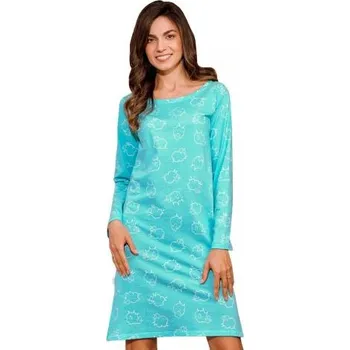 Dámské noční prádlo Dámská noční košile Abi 3218/41 TARO modrá XL
