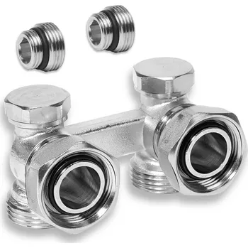 Stavebniny NOVASERVIS Ventil Novaservis radiátorový, uzavírací, dvojitý, rohový 3/4", LZ07YK LZ07YK