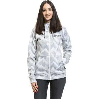 Dámské oblečení Dámská technická mikina Meatfly Alisha 25/26 White Mountain M