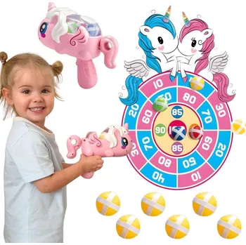 Desková hra Woopie WOOPIE Šipky arkádová herní sada 2 v 1 Shield Unicorn launcher