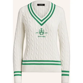 Dámský svetr Lauren Ralph Lauren Dámský Svetr, bílá / zelená, 44