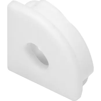 LED lišta Bílý koncový kryt pro úhlový profil AD-LP-6502