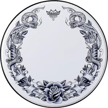 Bicí nástroj REMO Tattoo Serpent Rose 14"