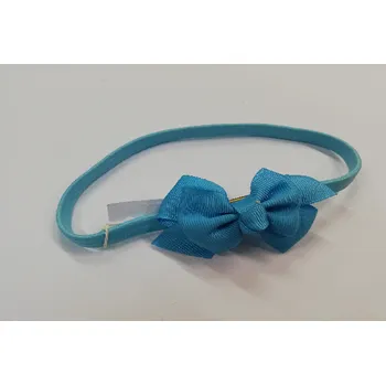 Dětská čelenka s mašlí - modrá