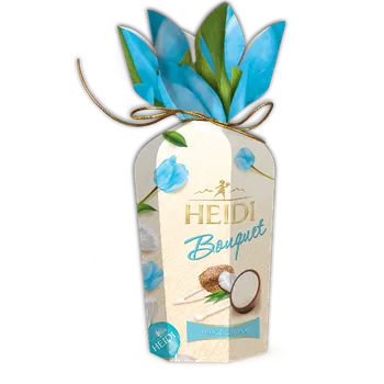 Čokoláda Heidi Bouquet mléčné čokoládové pralinky s kokosovou náplní 120g