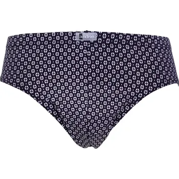 Pánské slipy Andrie s geometrickým vzorem PS3601 grafit velikost L