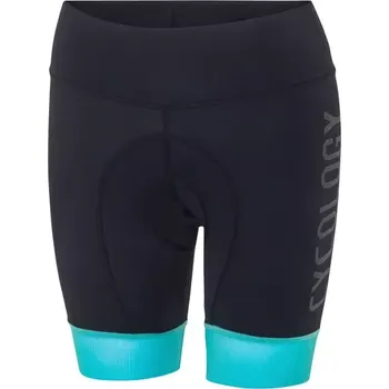 Cyklistické oblečení Cyklokraťasy Cycology Black/Aqua, dámské (barva black/aqua, velikost XS)