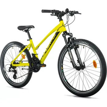 Dětské kolo Dětské kolo LEADER FOX SPIDER dívčí 24", model 2026-3, barva žlutá