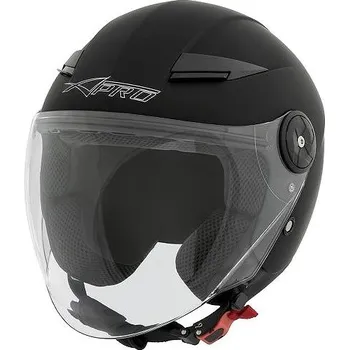 Motodoplněk A-Pro MIDWAY BK MT černá otevřená jet přilba XL