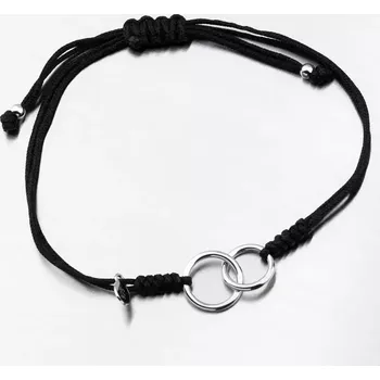 Náramek Náramek stříbro 925 provázkový BST-14543-2 délka 23 cm