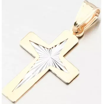 Přívěsek Přívěsek zlato mix 585 kříž 43-22497