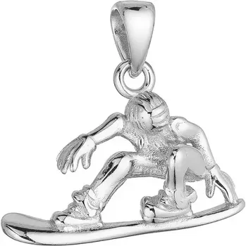 Oblečení a móda Stříbrný přívěsek snowboard 64078