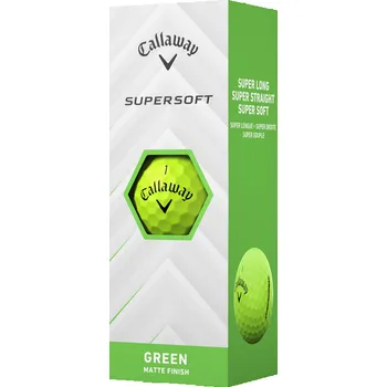 Golf Callaway Supersoft 25 Golf Balls (3pcs), Matte Green