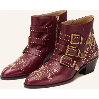 Dámské tenisky Chloé Dámské Kotníkové Boty Susan S Cvočky, 602 grenat, 38