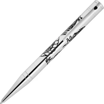 Kancelář S.T. DUPONT - D-INITIAL DRAGON Silver BP - Kuličkové pero