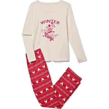 Dámské pyžamo 712743 - Tchibo - Pyžamo »Mickey and Friends« - pro ženy - vel. M 40/42 - barva: béžová