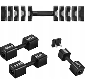 Nastavitelné tréninkové činky HMS 2x5kg Sada závaží 10kg pro fitness