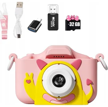 IP kamera DĚTSKÝ DIGITÁLNÍ FOTOAPARÁT KAMERA + 32GB KARTA