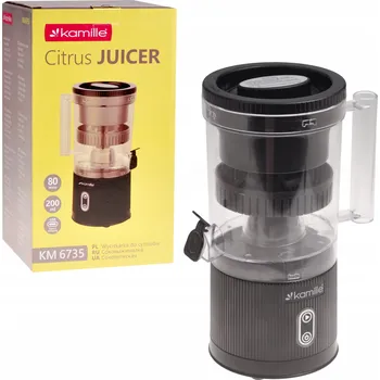 Lis na citrusy Odšťavňovač na citrusy Kamille KM6735 černý 80 W