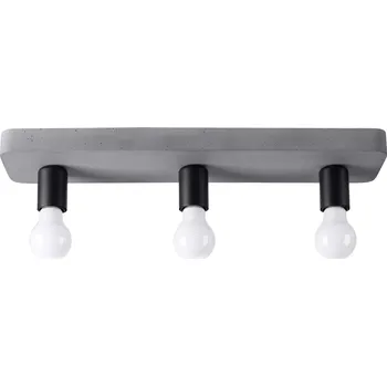 Betonové stropní svítidlo TAVO 3 šedé industriální do obýváku kuchyně jídelny Sollux