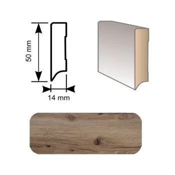 soklová lišta Soklová lišta RIGIT RS50 Dub Pálený