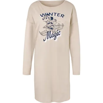 Dámská noční košile 712775 - Tchibo - Noční košile »Mickey and Friends« - pro ženy - vel. S 36/38 - barva: béžová